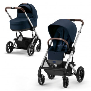 Детская коляска 2 в 1 Cybex Balios S Lux Limited edition Ocean Blue (Silver Frame)