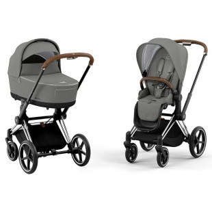 Детская коляска 5 в 1 Cybex Priam IV Soho Grey / Chrome Brown